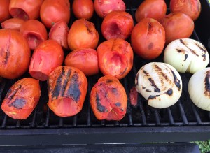 Grilled Tomatoes and Onions